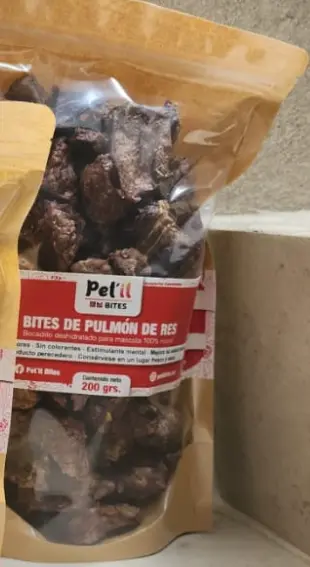 Bites de pulmón de res